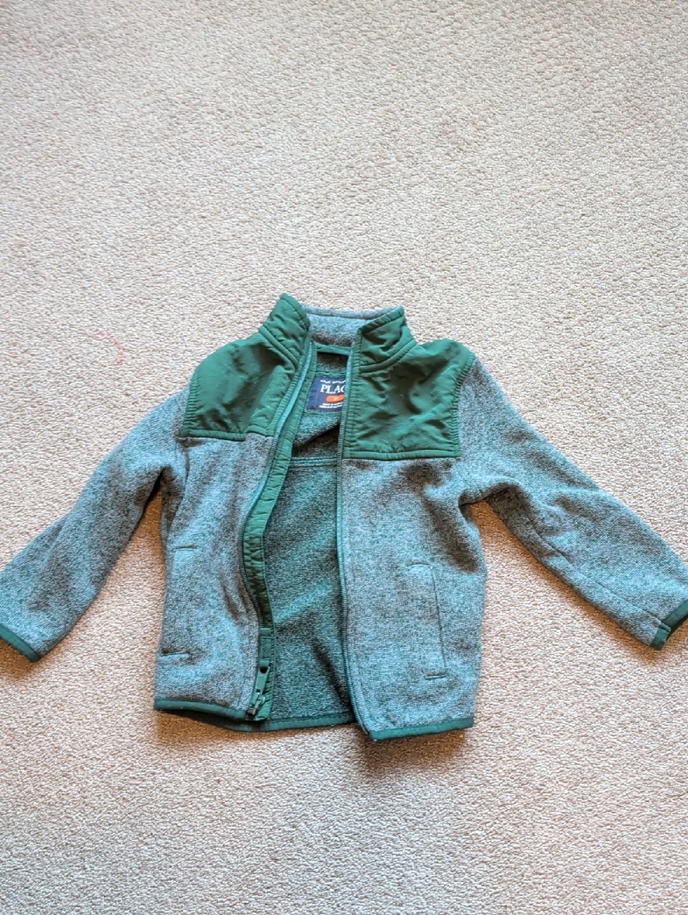 The Children's Place Green Mixed-Material Kids Puffer Jacket
